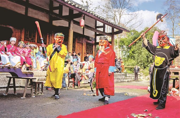 仡佬族儺戲：文武并重 祈福迎祥