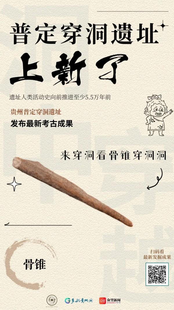 遺址人類(lèi)活動(dòng)史向前推進(jìn)至少5.5萬(wàn)年前！貴州普定穿洞發(fā)布重要考古成果