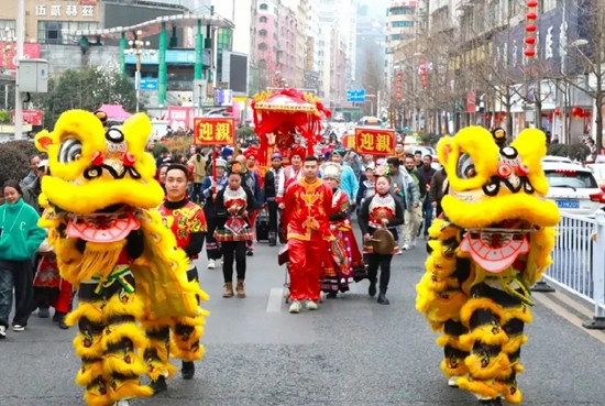 神獸鬧春、新春游園、民俗會 貴州都勻各景區(qū)景點(diǎn)花式慶龍年_fororder_布依族婚禮1