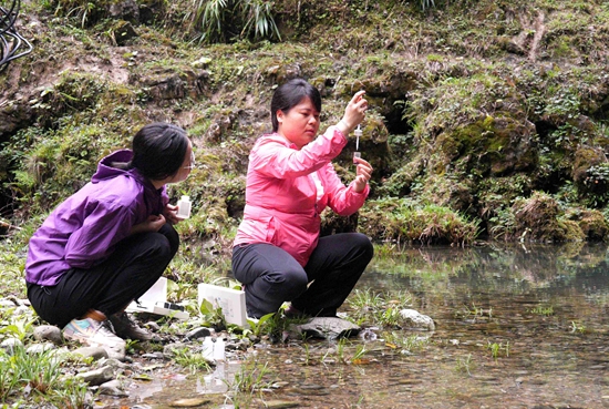 貴州綏陽全力推動雙河洞申報世界自然遺產(chǎn)_fororder_申遺科考現(xiàn)場 李前勇攝5