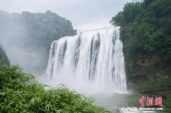 貴州黃果樹瀑布進(jìn)入豐水期